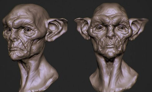 FlippedNormals – Concept Sculpting an Orc Bust