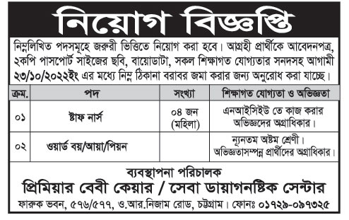 seba diagnostic center job circular 001