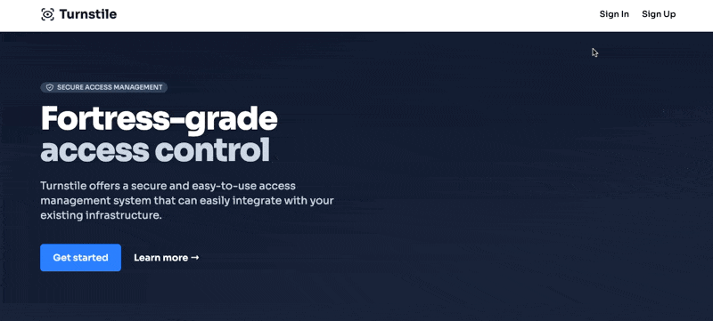 Successful signup with Cloudflare Turnstile