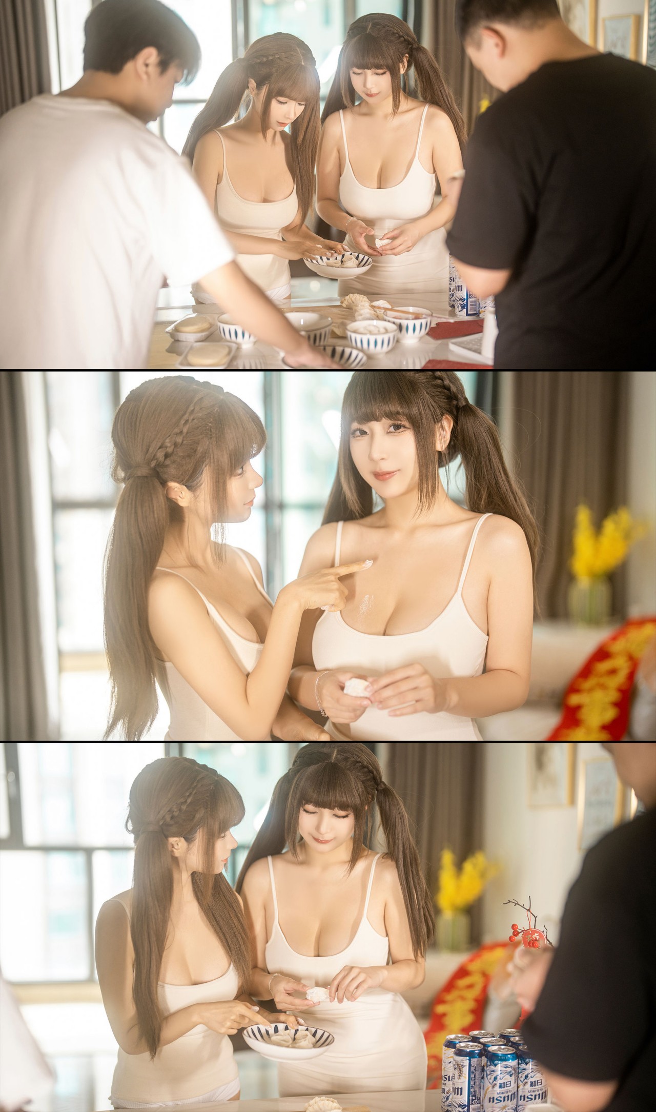 蠢 沫 沫 做爱图片《蠢沫沫 & 浅安安 – 双人新年贺岁》写真，这是双飞吗？插图8