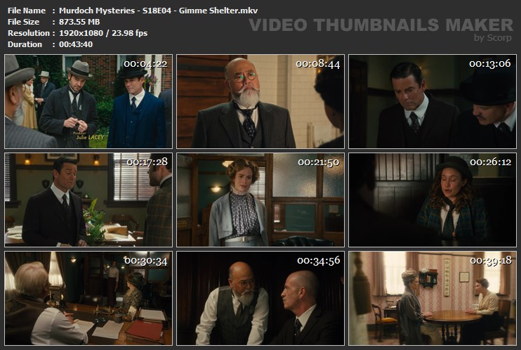 Murdoch Mysteries - S18E04 - Gimme Shelter.mkv