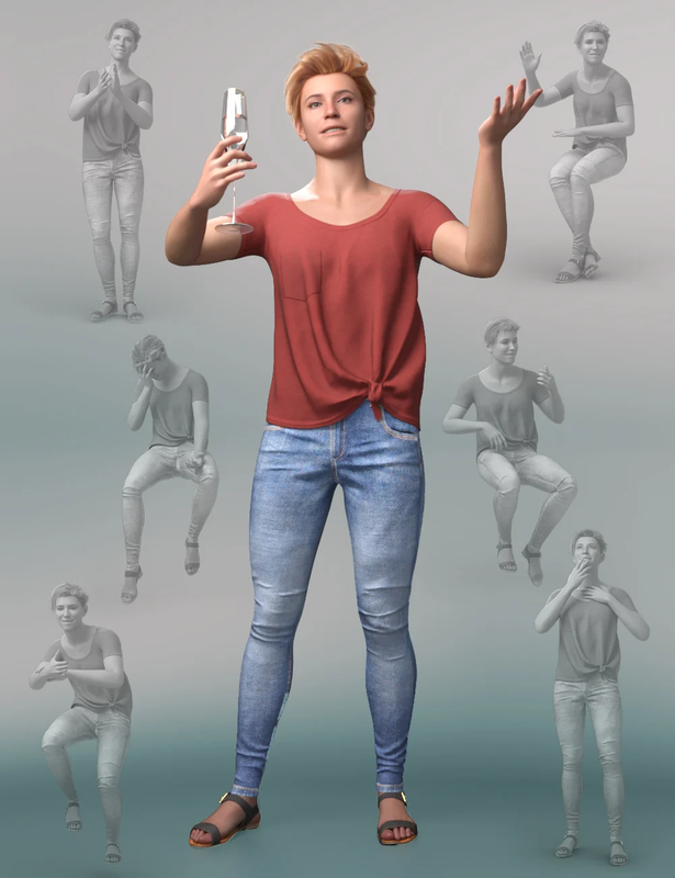 Party Night Poses for Genesis 9