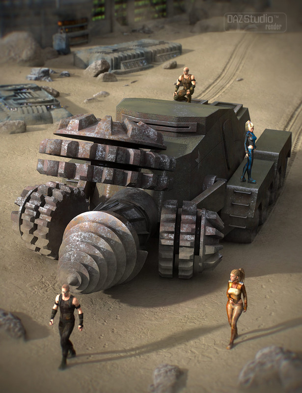 00 daz3d the drill tank