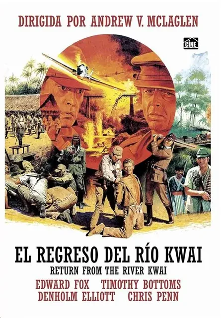 Cartel de El regreso del Río Kwai Cartel de El regreso del Río Kwai