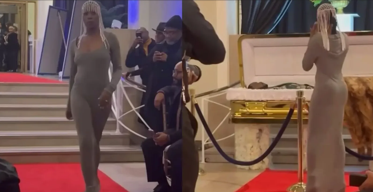 Modelo es criticada en redes por haber desfilado en el funeral de su amigo