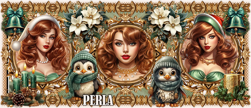 Pinguini di Natale perla