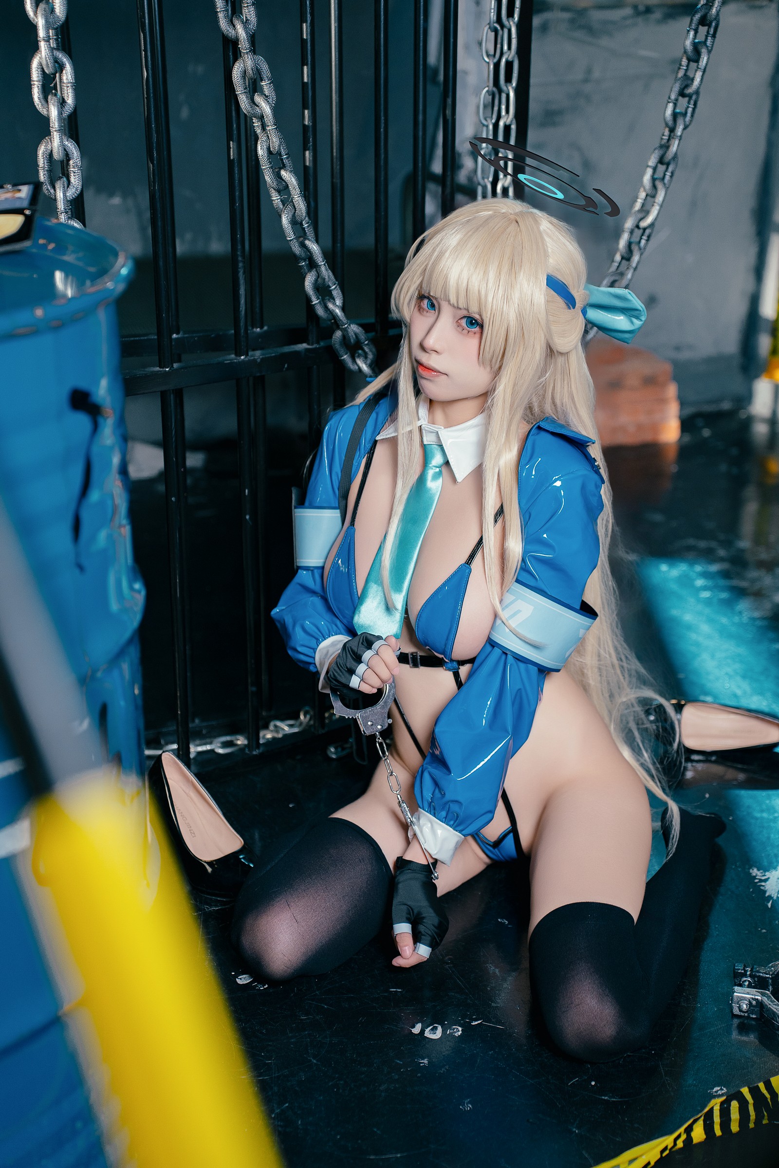 三無人型作品集：蔚蓝档案飞鸟马时女警 COS 高清图集（41P／318.1M）插图4