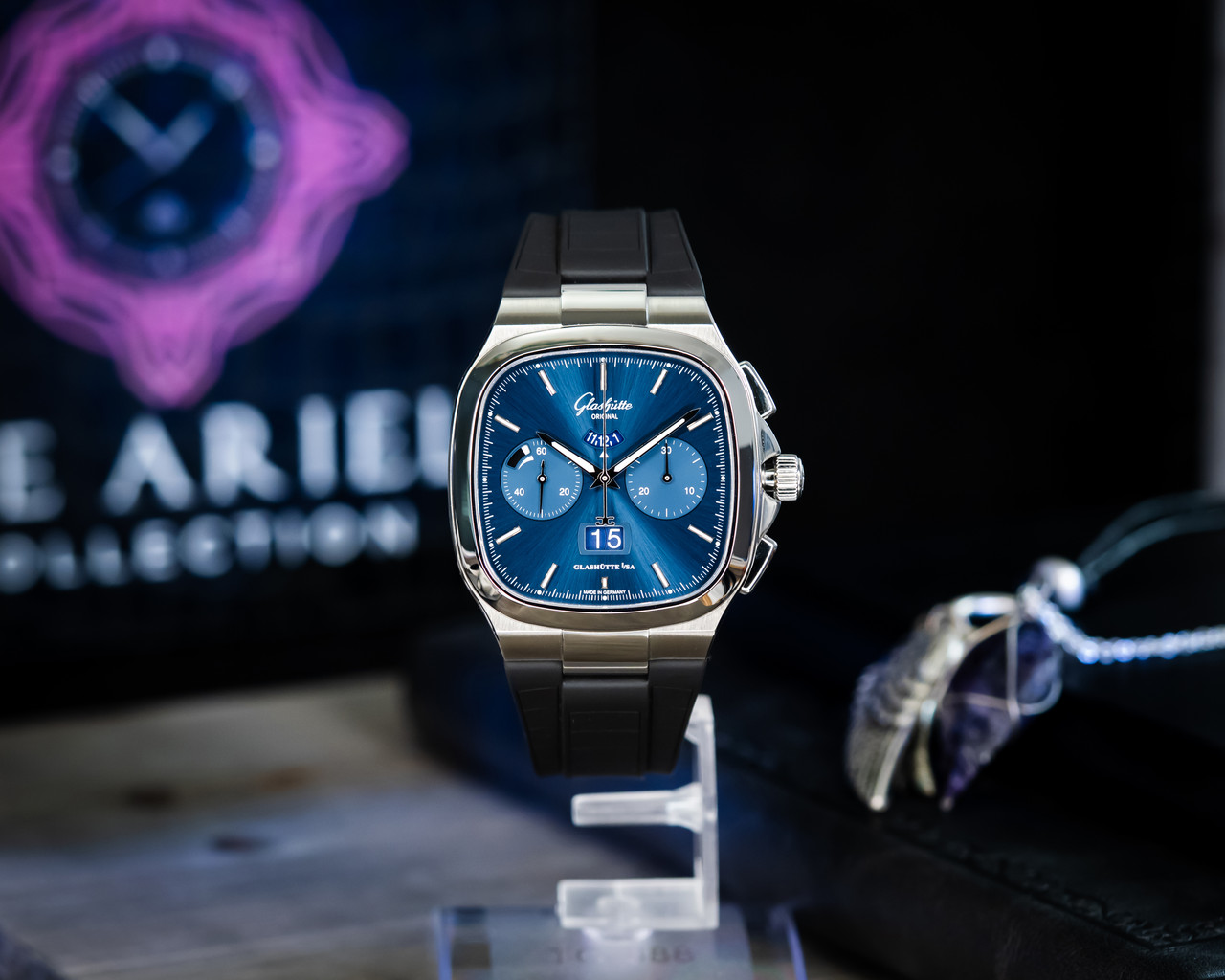 FSOT: Glashütte Original Seventies Chronograph Panorama Date – BOX & PAPERS – 1-37-02-08-02-63 image 3