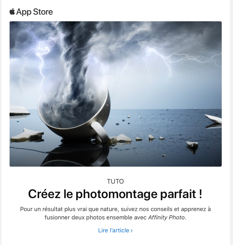 Apple Affinity Photomontage parfait!