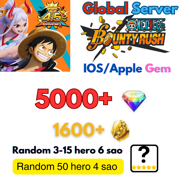 [Apple/IOS] One Piece Bounty Rush Starter Account IOS