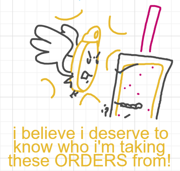 A panel from A Murder On The, episode six of the Board Boards object show by Furretwalk/WalkingFurret.