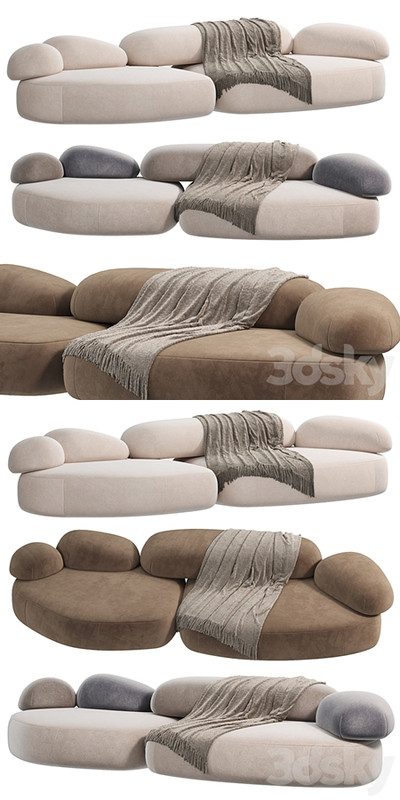 Moroso Pebble Rubble Sofa
