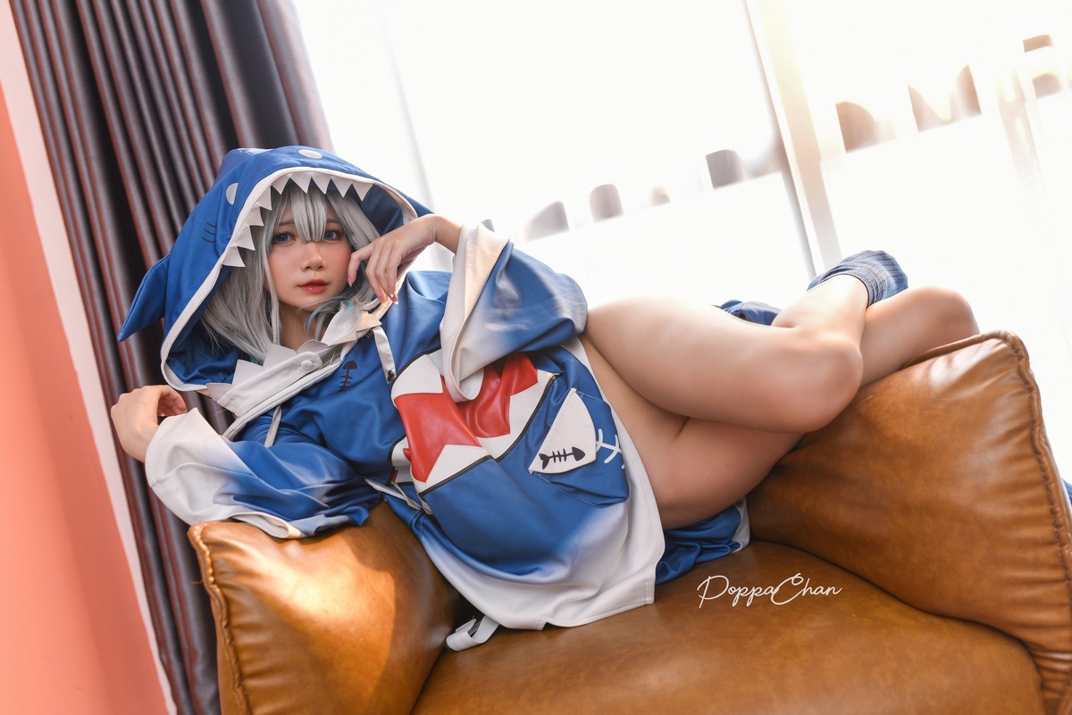 PoppaChan Gawr Gura Cosplay Pack (Hololive) Photos + Videos – 48 Photos 10 Videos 725MB插图