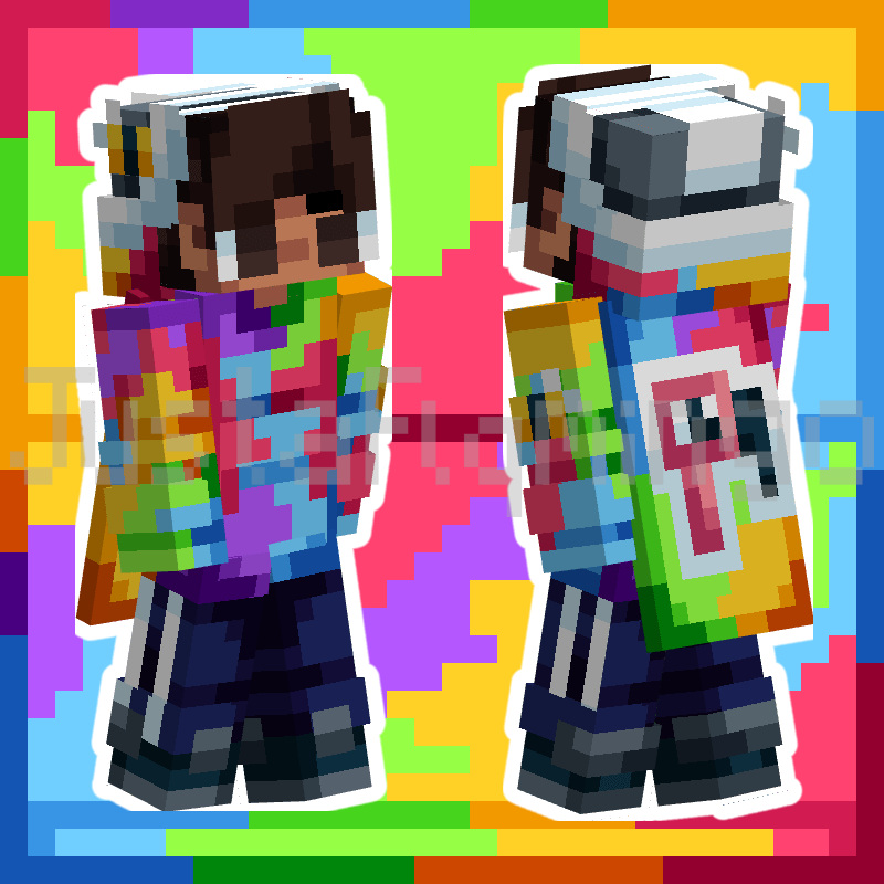 Justaflqmingo and the tale of his hoodie Minecraft Skin