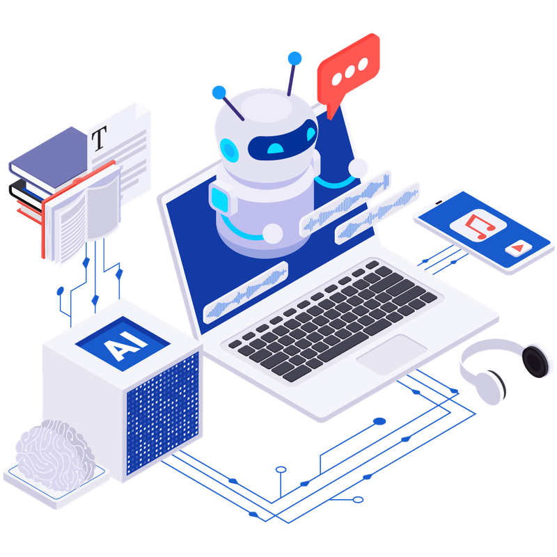 Custom software development illustration