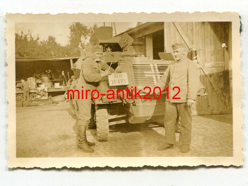 Foto, Wehrmacht, Sdkfz, schwerer Panzerspähwagen