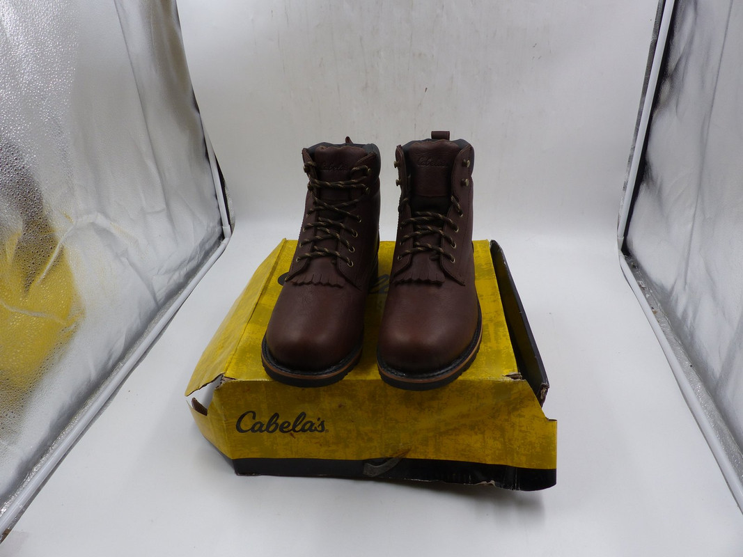 CABELAS 2674595 7" KILTIE WORK BOOT MEN BROWN SZ 13M