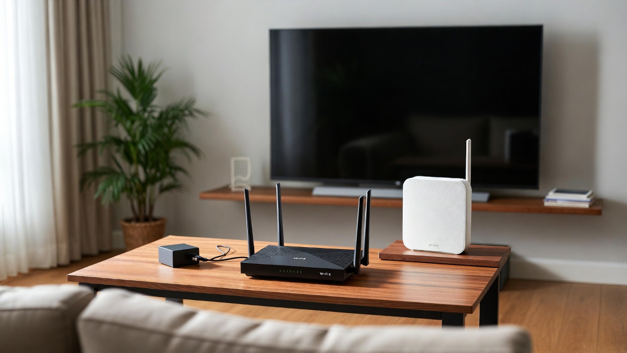 Best Wi-Fi 6 routers for smart homes in modern living room setup