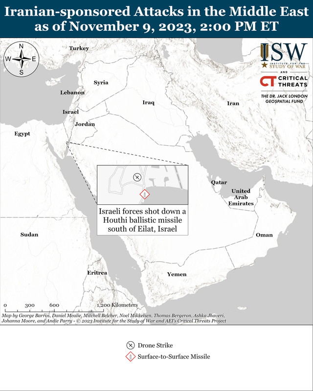 Regional IDF Battle Map Draft November 9, 2023