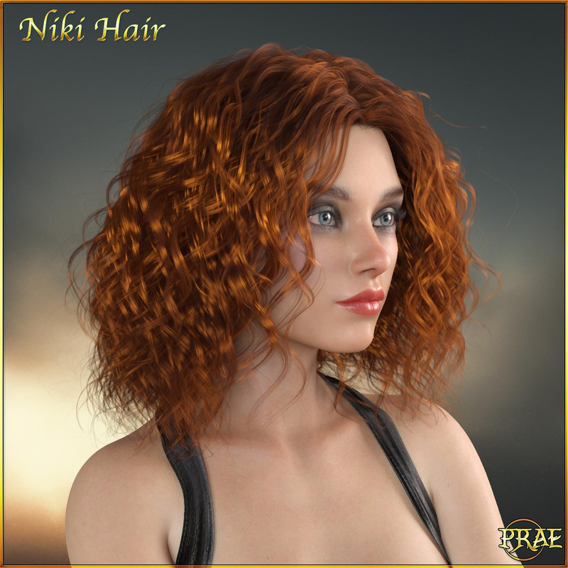 Prae-Niki Hair For G8G9 Daz