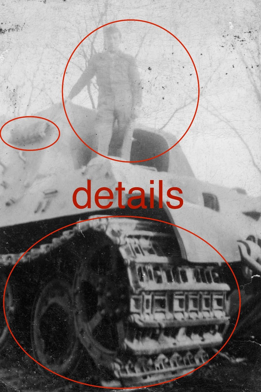 Panzer JAGDTIGER zerstört mit GI Wrack 1945