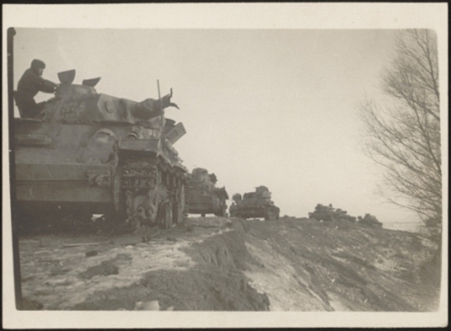 ?азбитые немецкие танки под г. Сталинградом.