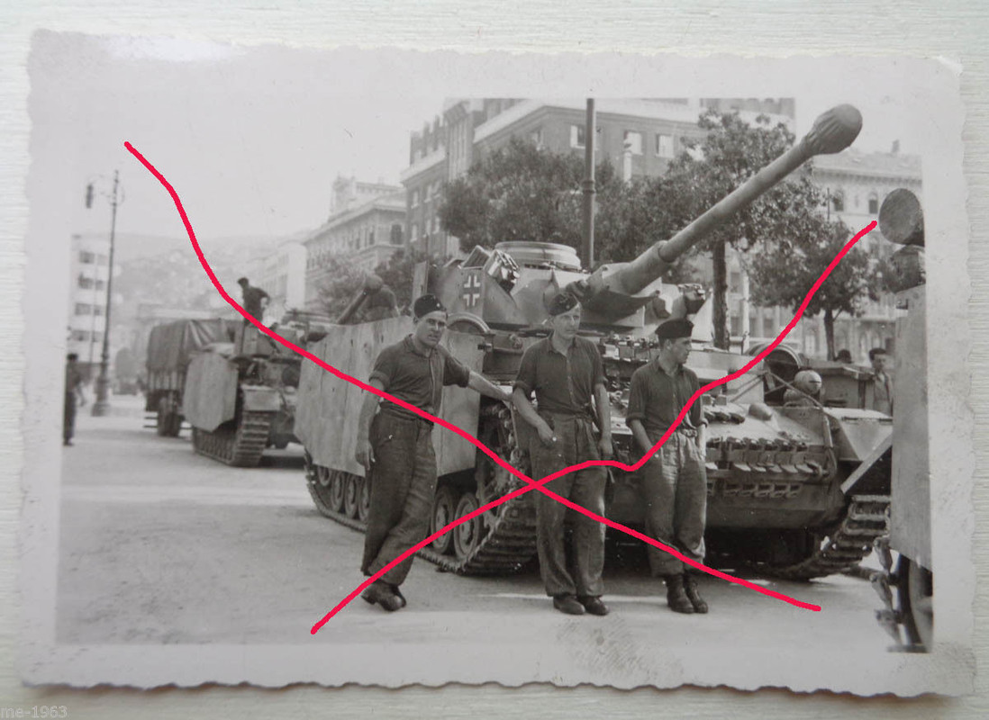 original Foto Panzer IV Langrohr mit Seitenschür