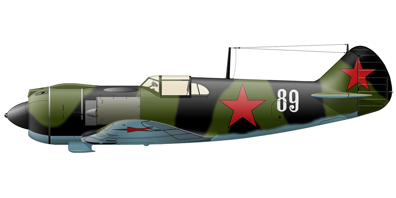 Lavochkin-La-5-5GvIAP-White-89-flown-by-Anatoly-N-Belyakov-at-Savasleika-Nov-1942-0A