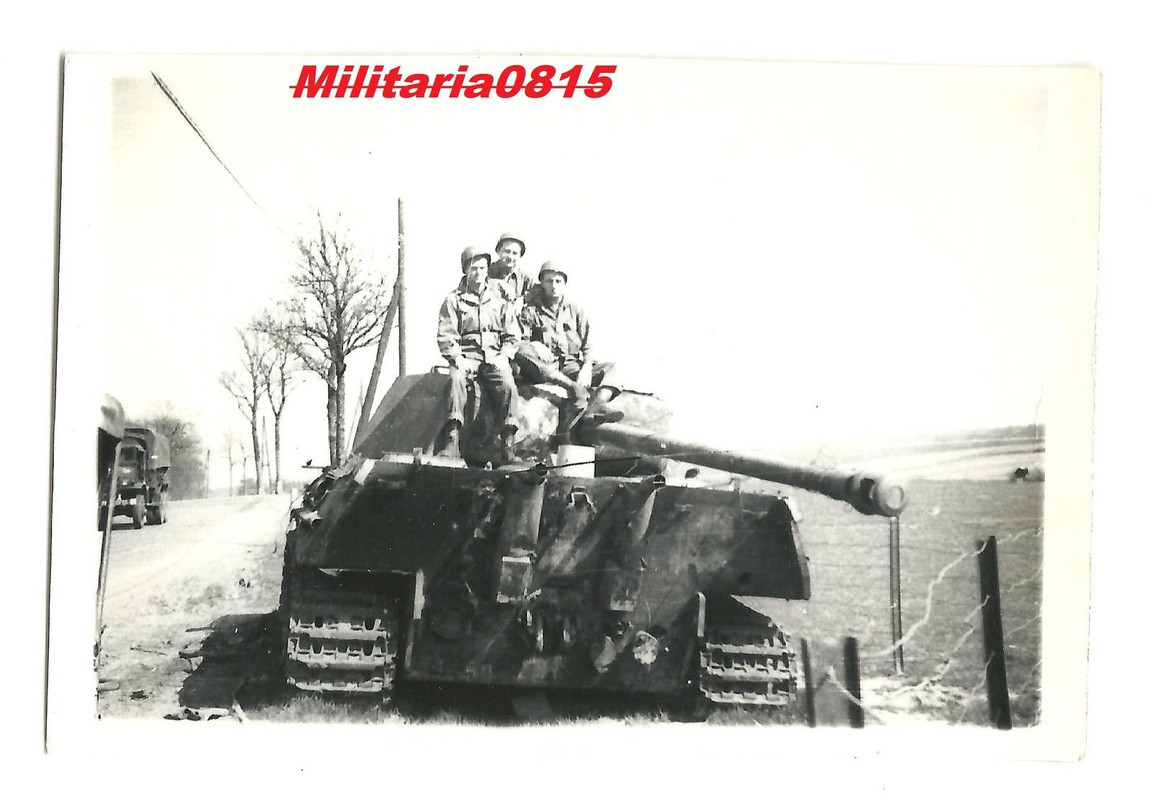 Foto 1945 Endkampf bei Köln Erbeuteter Panther P