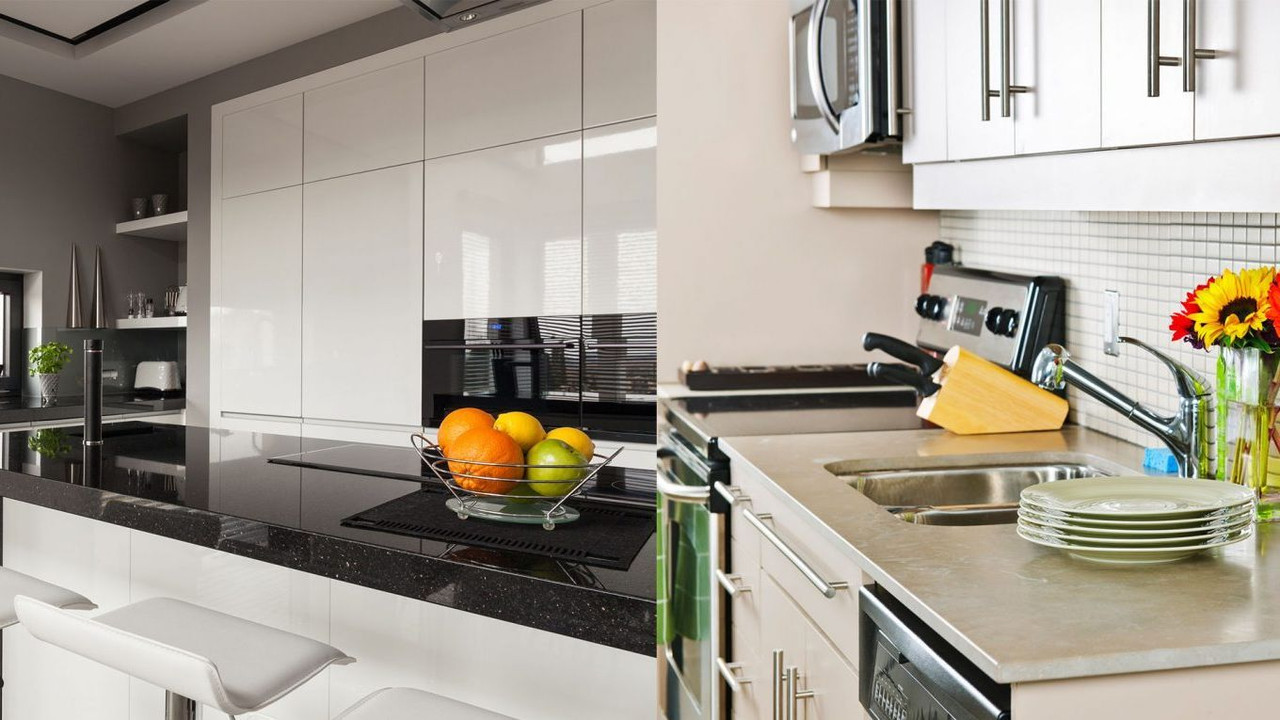 Marble kitchen countertop protection film