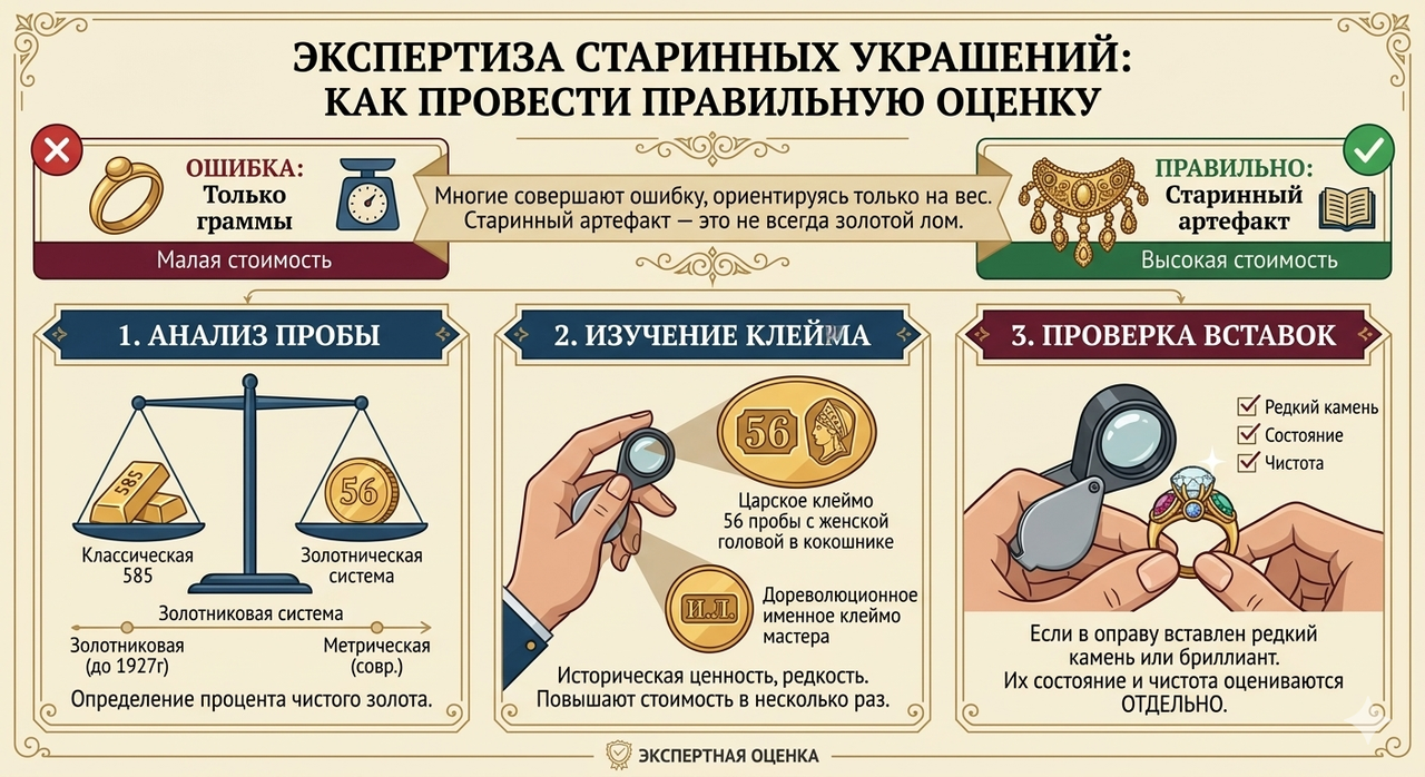 как оценивают антикварное золото в скупке Антик 88