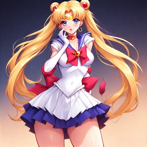 Sailor-Moons-in-very-short-ski-33