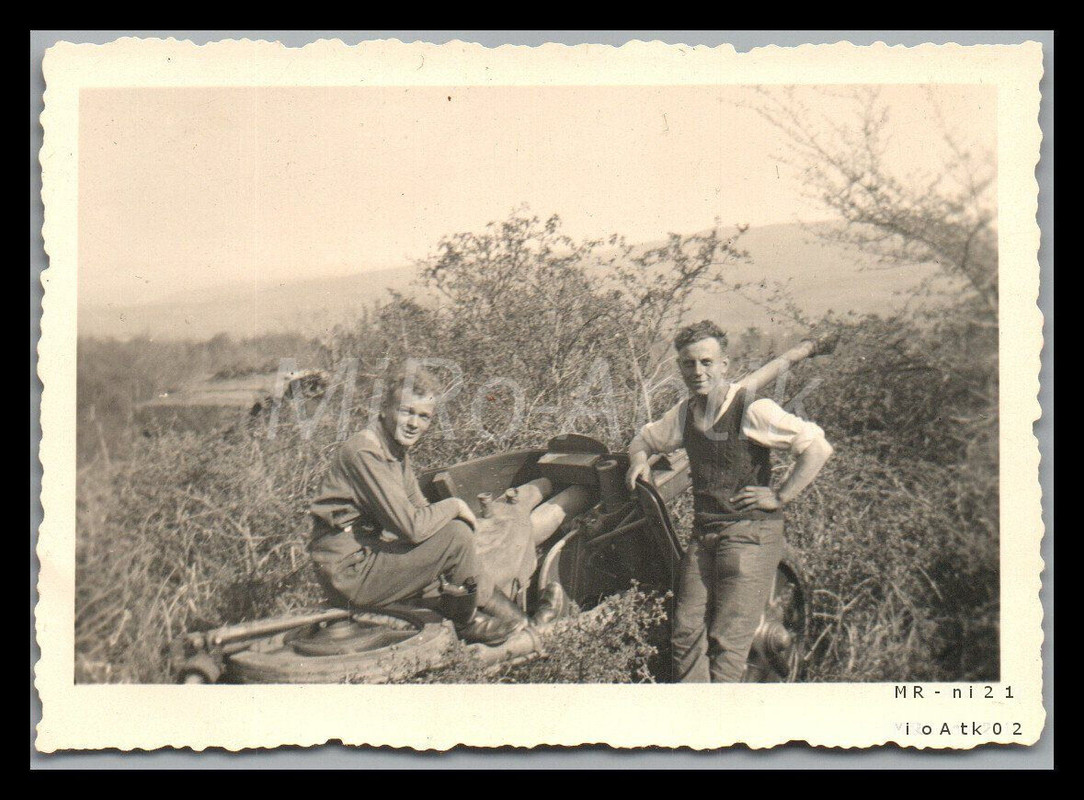 Foto, WK2, Stellung Stary Krym Krim, Blick auf 5cm Pak-Geschütz