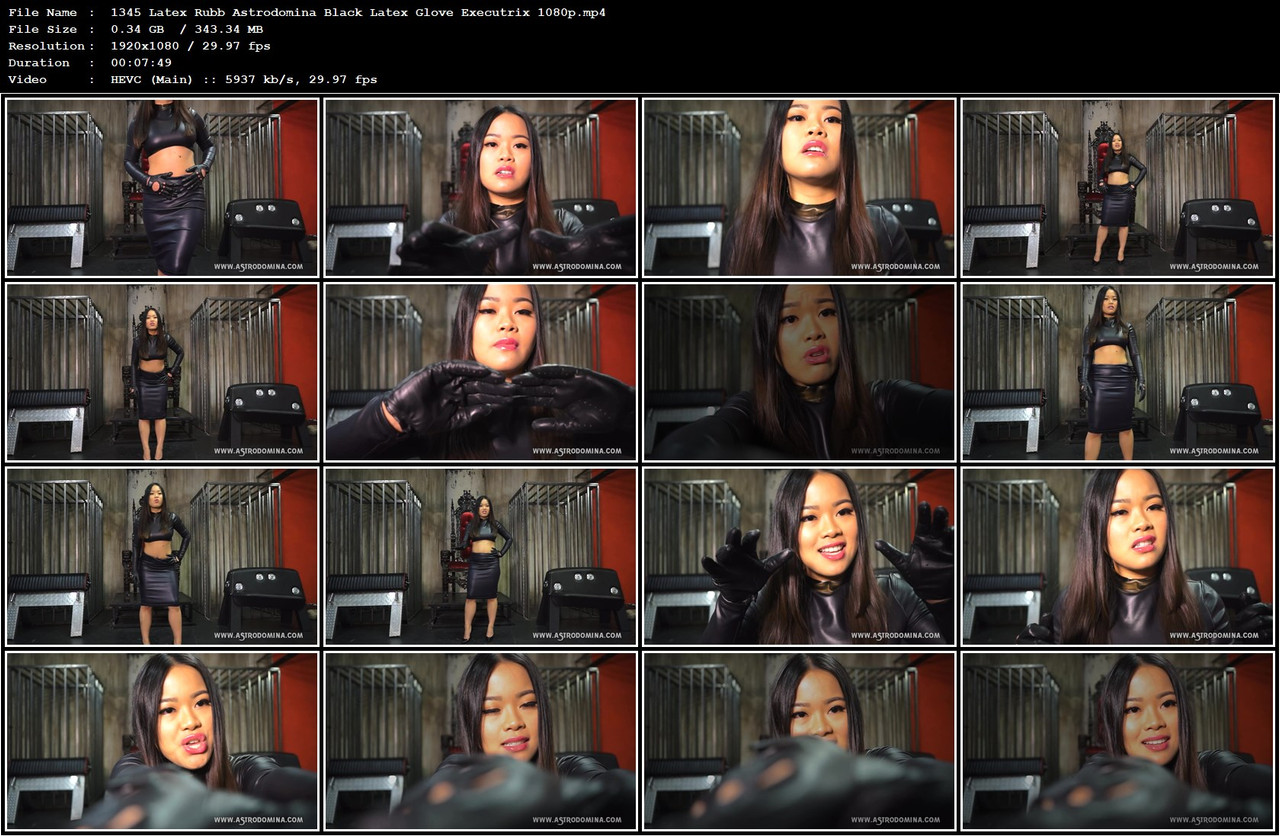 1345 Latex Rubb Astrodomina Black Latex Glove Executrix 1080p mp4