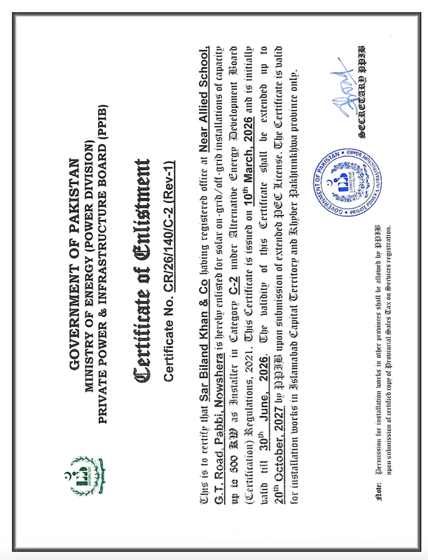 Ministry of Energy License