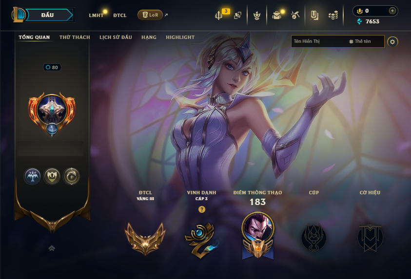 Acc LMHT # - Không Khung