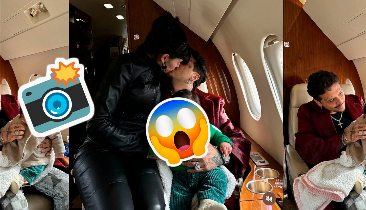 Christian Nodal presume a su bebé en tiernas fotos rumbo a París