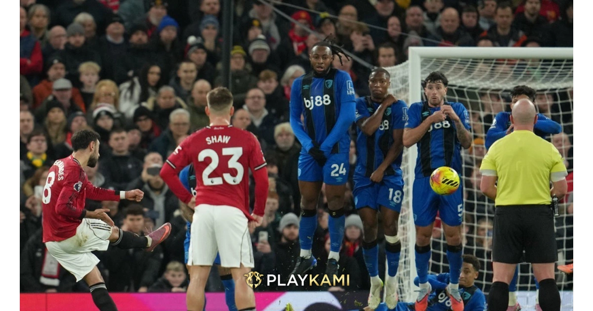 Playkami Gol Freekick Bruno Fernandes