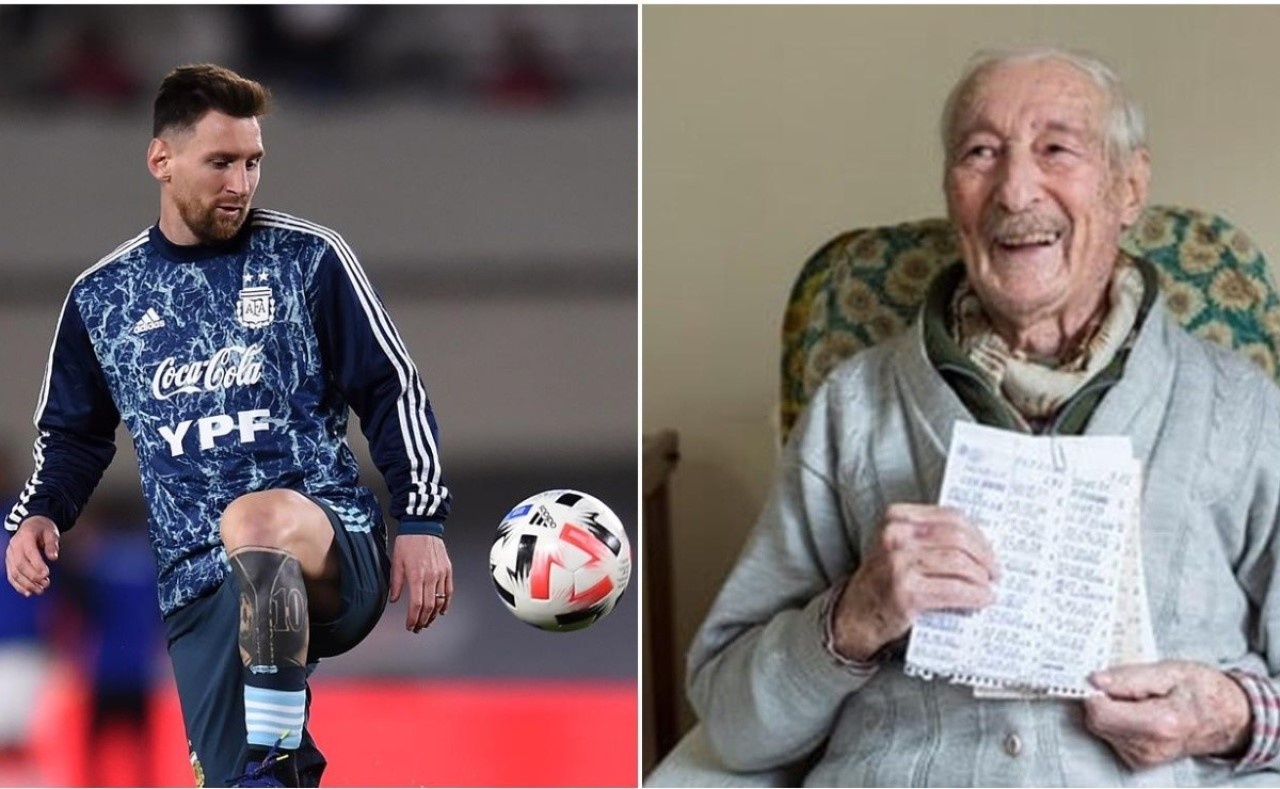 Muere don Hernán, el abuelito super fan de Lionel Messi, tenía 100 años de edad