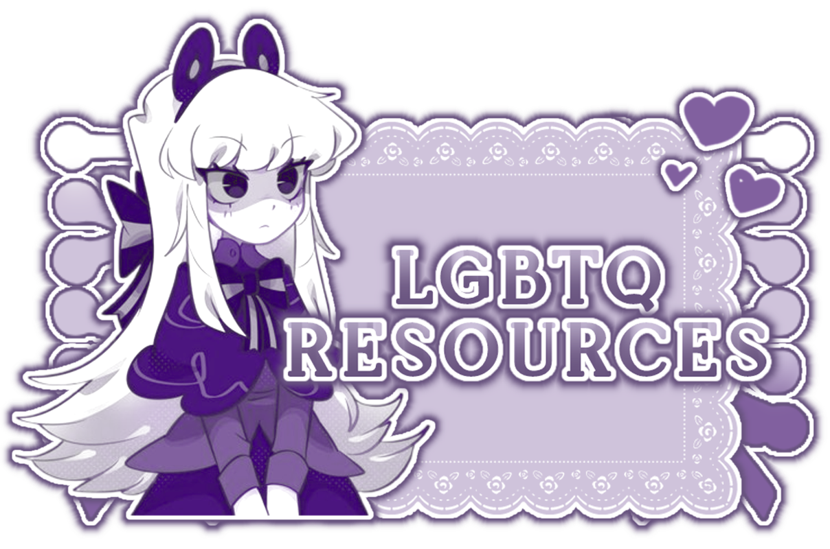 " LGBTQ resources" || graphic by me - nf2u