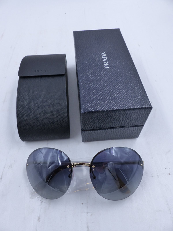 PRADA SUNGLASSES PALE GOLD BROWN RADIENT SPR68V ZVN3AO