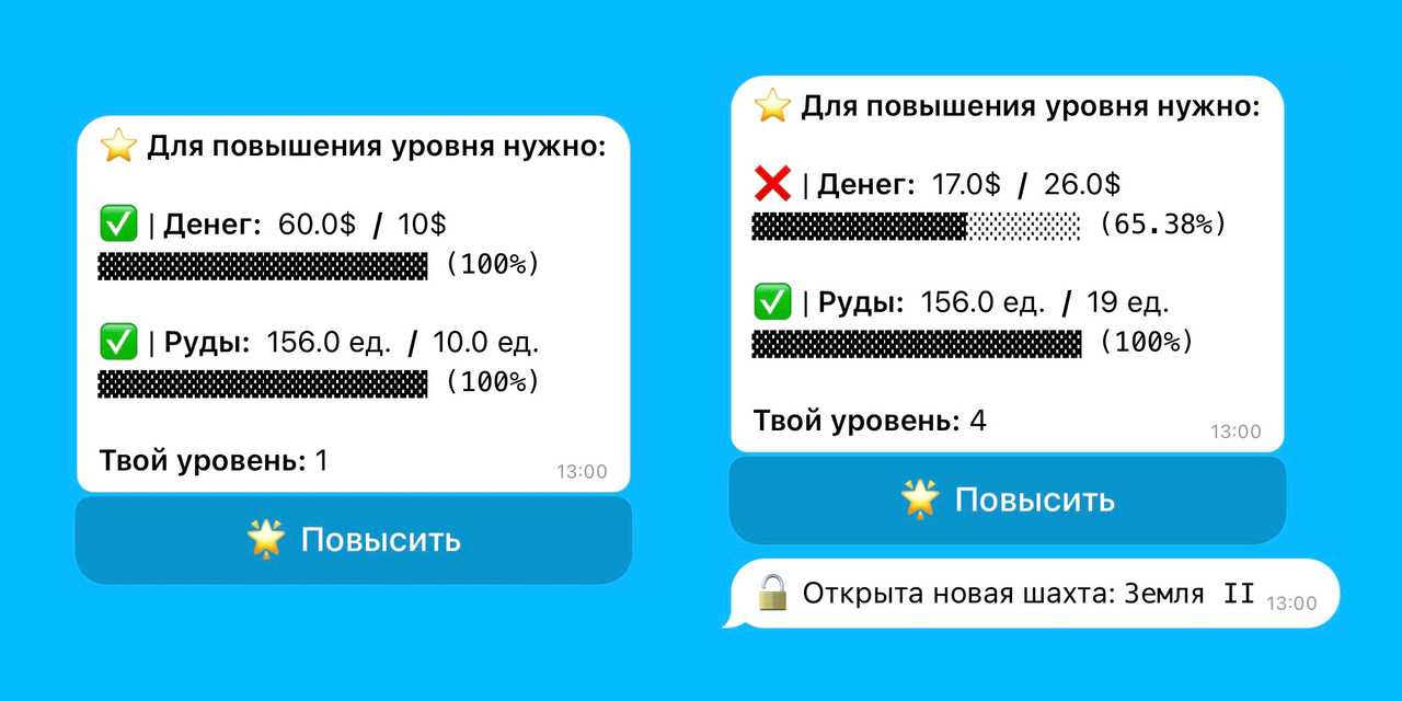 Повышение уровня