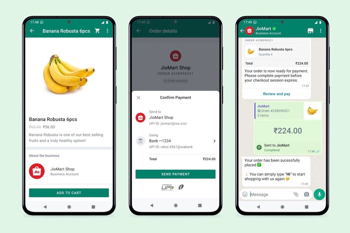shopping integrale whatsapp