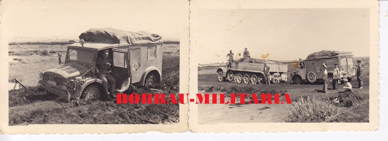 Sanitätswagen Sani Sd.Kfz Schlamm Front Halbkett