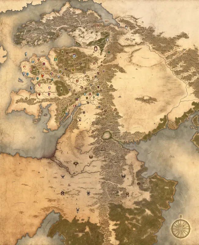 Warhammer old world full map