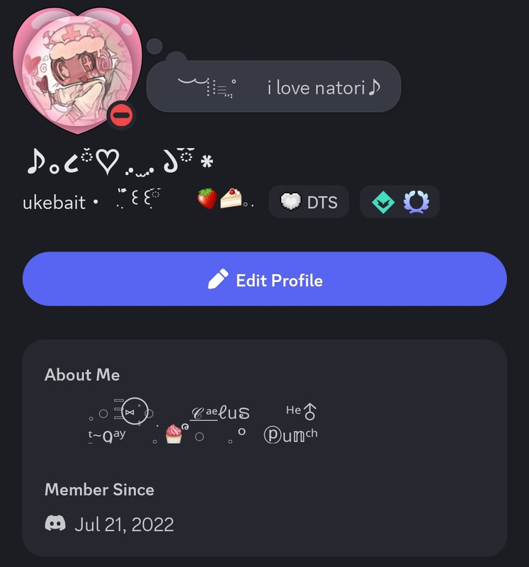 semi-complex discord profile
