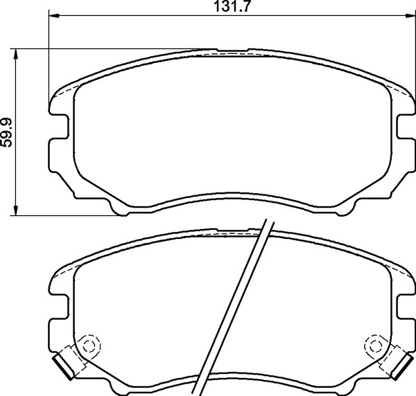 Ceramic Front Brake Pad Set Ceramic Front Brake Pad Set