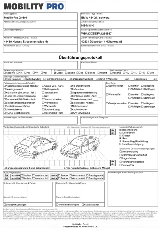 MobilityPro Protokoll