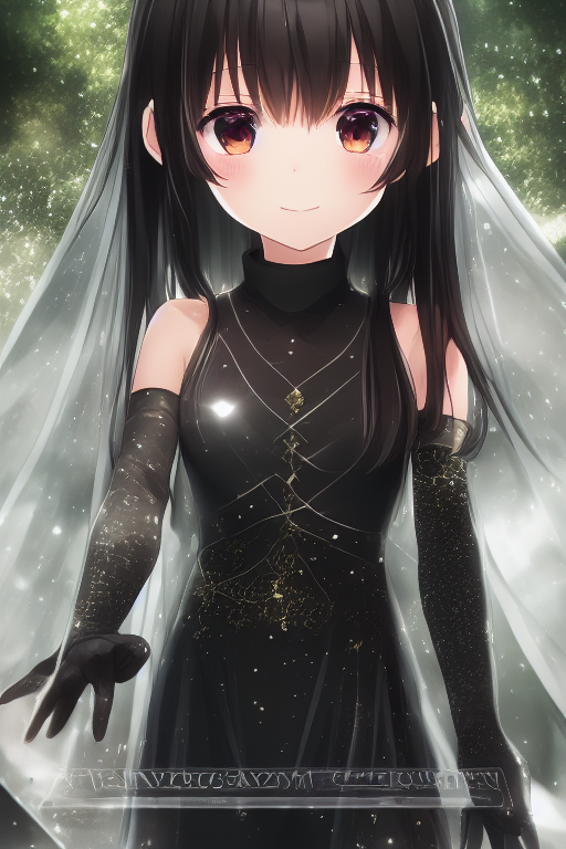 00547-2205884800-Shakugan_no_Shana, detailed ((see-through dress)) and  gloves, arm up, 7yo little g