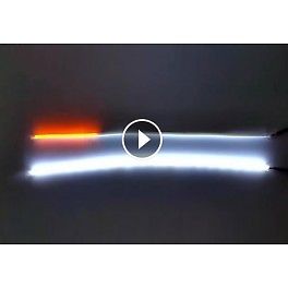 COPPIA STRISCE LED LUCI DIURNE 30 CM BIANCO XENON